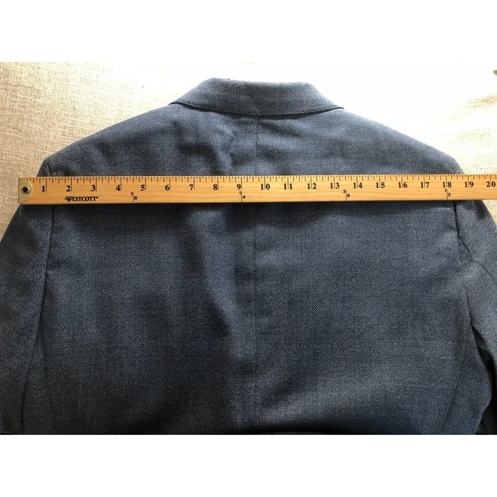 Coppley Blazer Mens 40 Short Blue Wool Sport Coat Jacket Career Casual Classic
